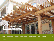 Tablet Screenshot of custompatiodesigns.com